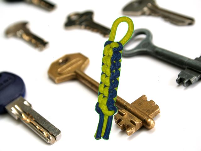 Square Paracord Keychain